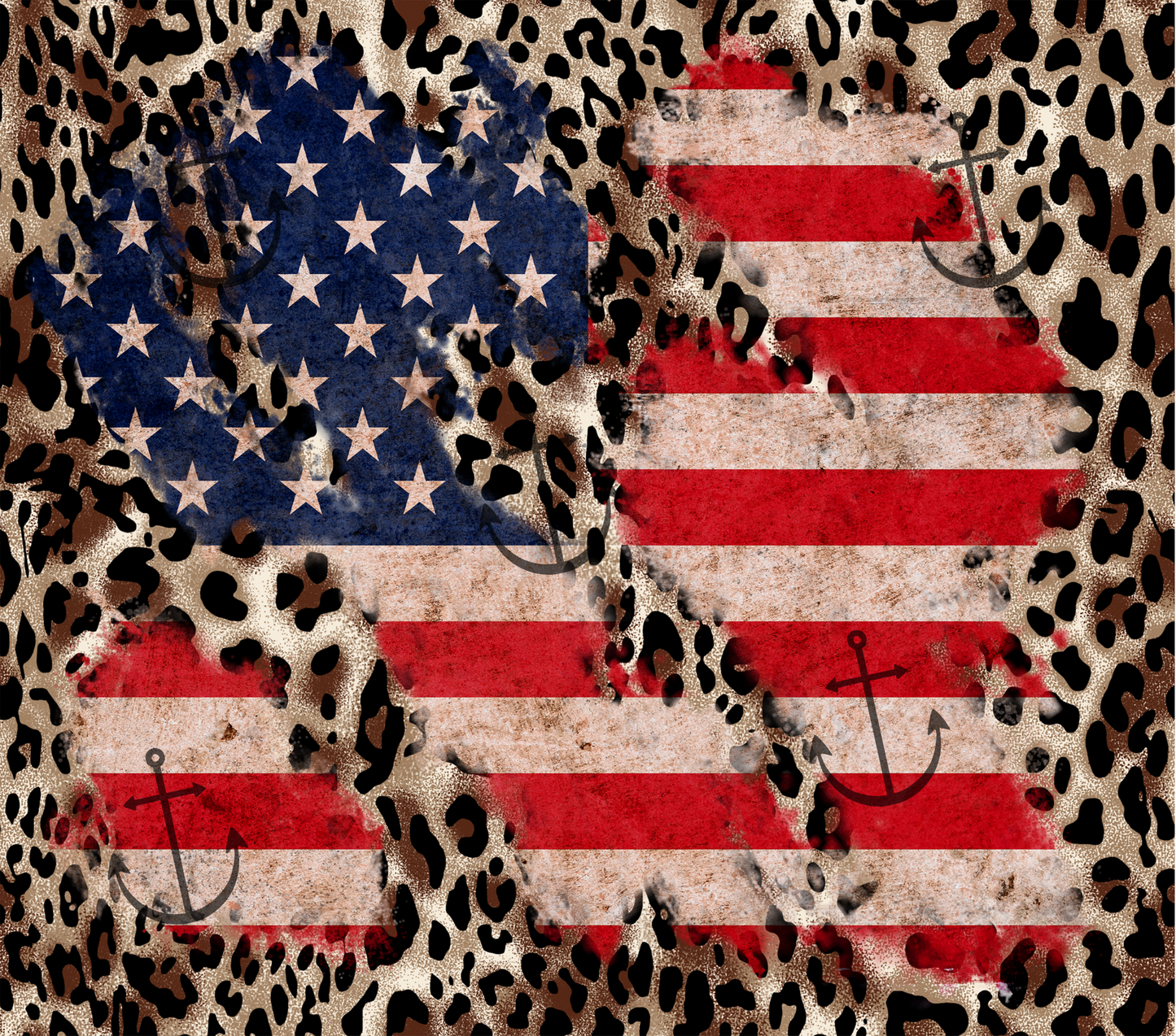 Leopard Flag 20 oz Tumbler