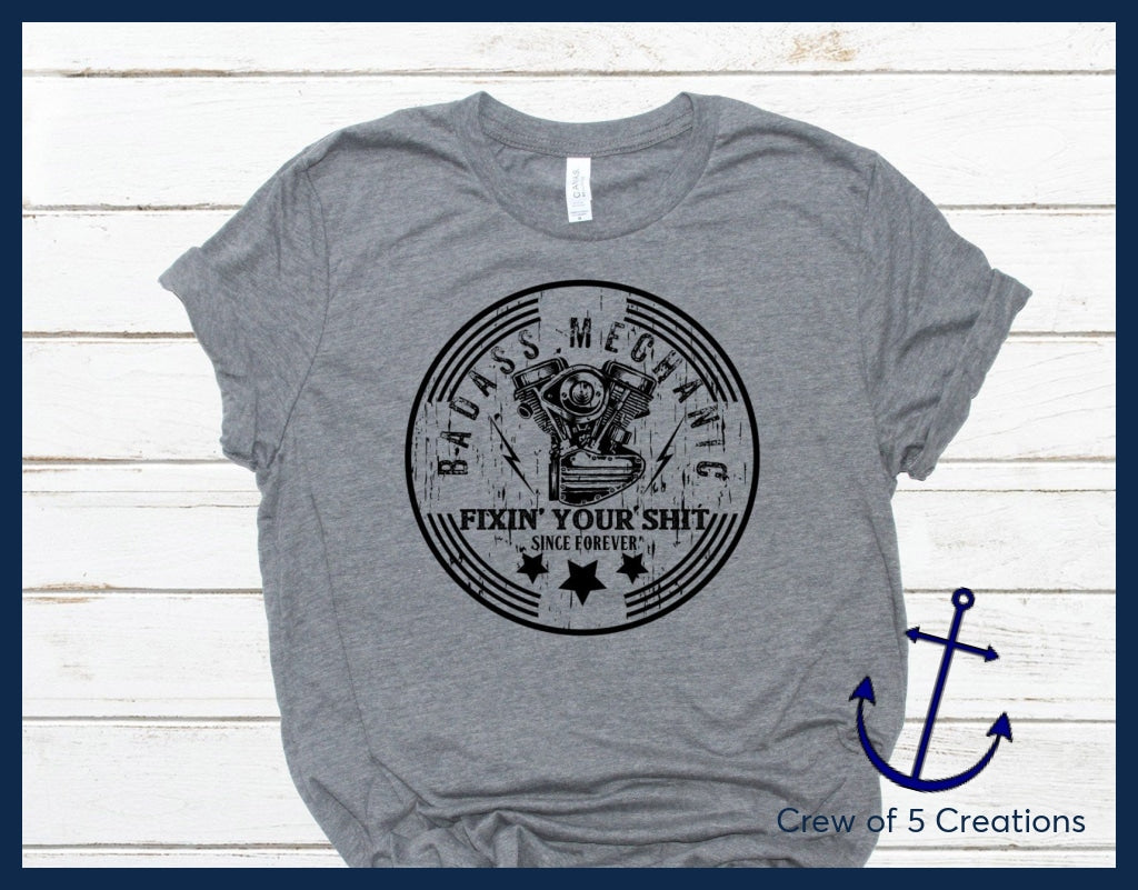 Bad A$$ Mechanic Adult Shirts