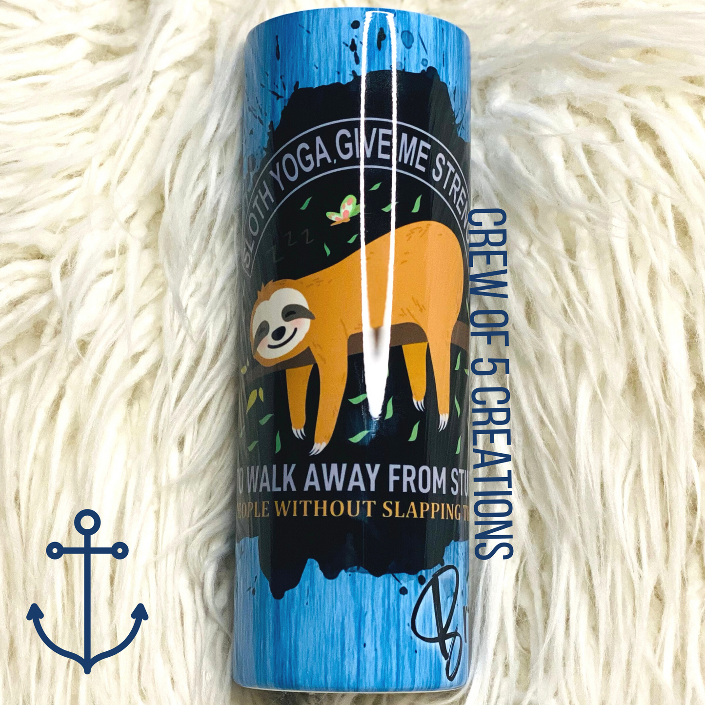 Yoga Sloth 20 oz Tumbler (2 Design Options)