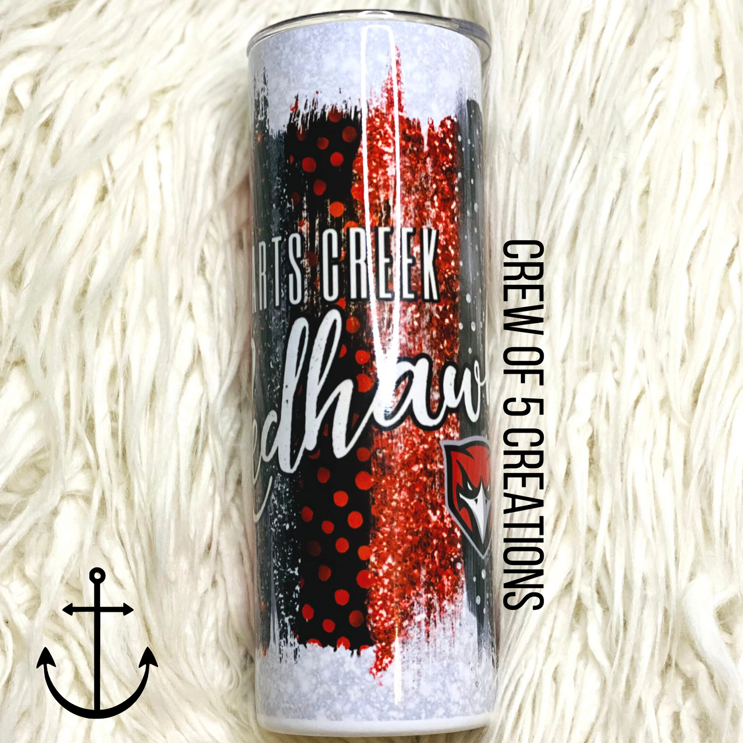 Stewarts Creek RedHawks (Glitter) 20 oz Tumbler