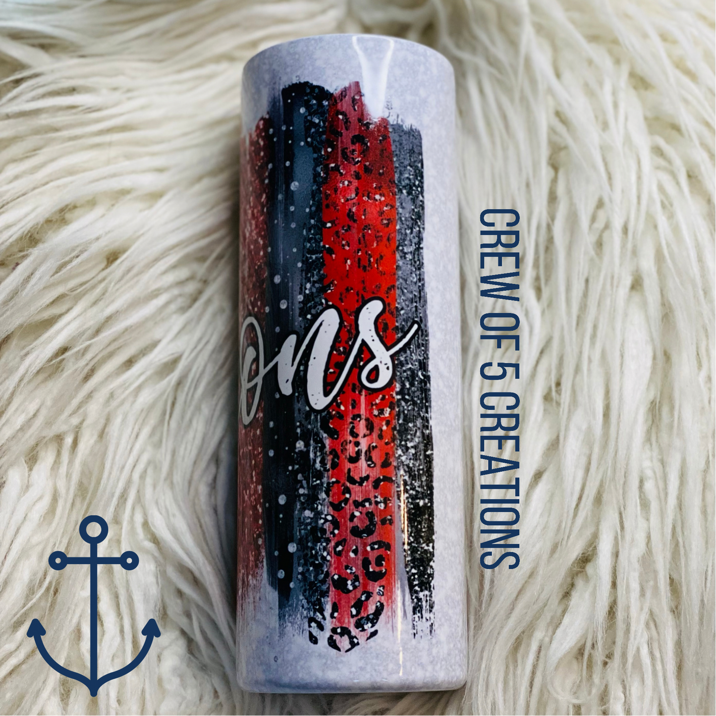 Stewarts Creek Falcons 20 oz Glitter Tumbler