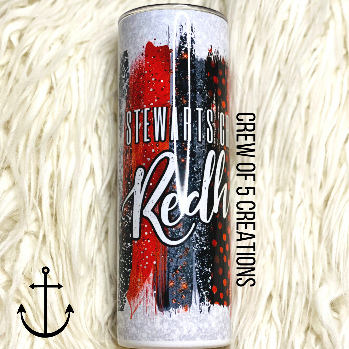 Stewarts Creek RedHawks (Glitter) 20 oz Tumbler