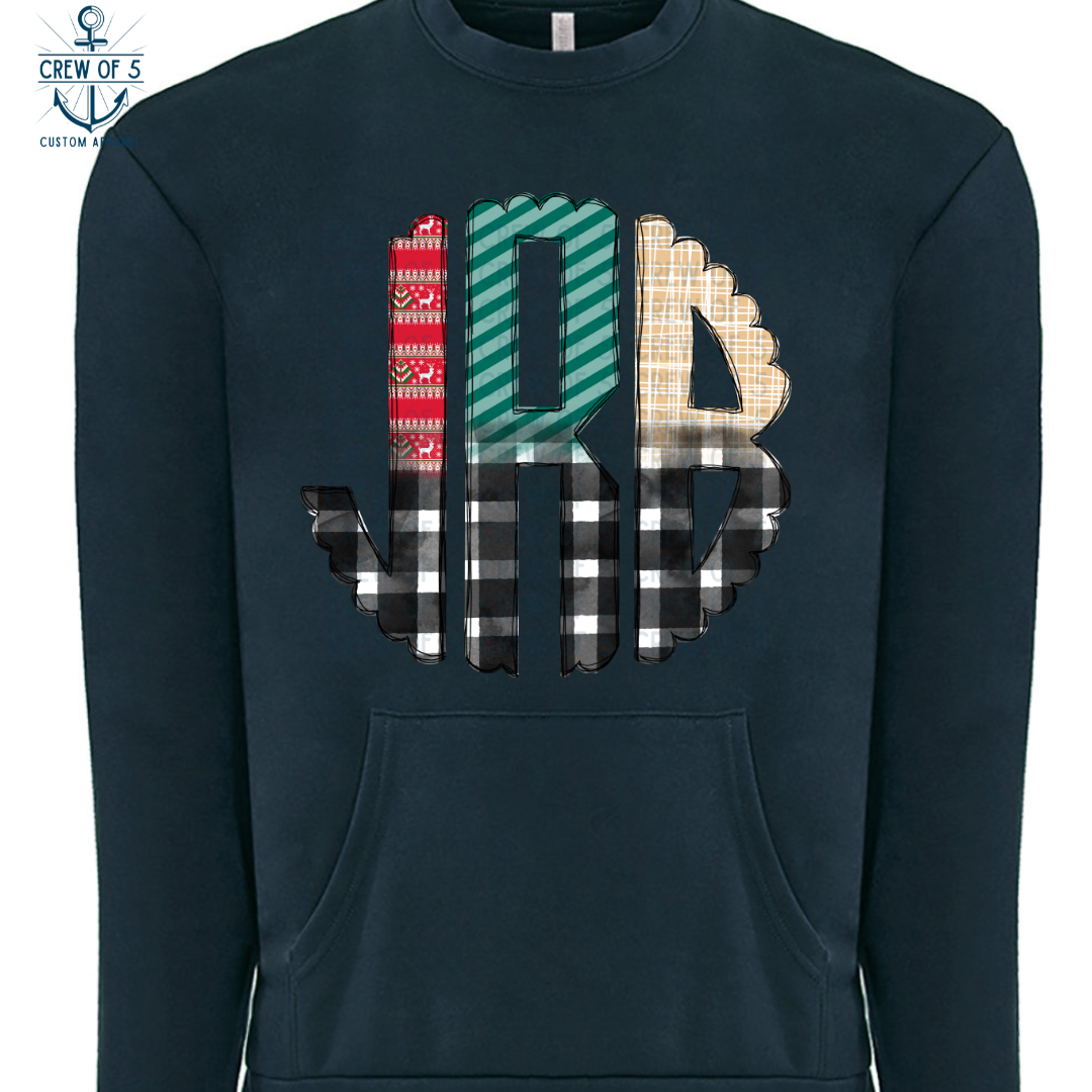 Christmas Monogram Plaid