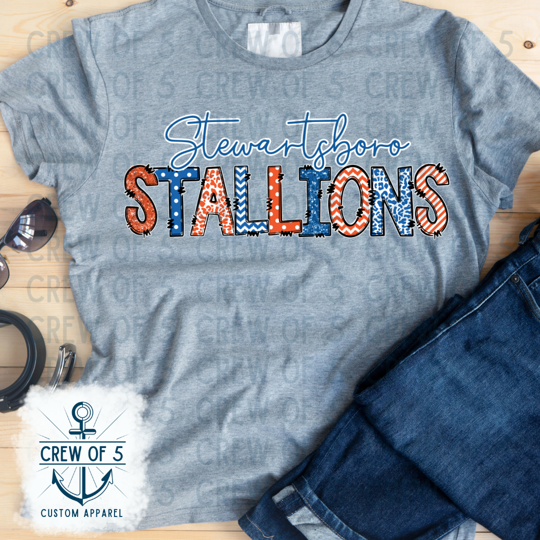 Stewartsboro Stallions (Orange/Royal, Multiple Options)