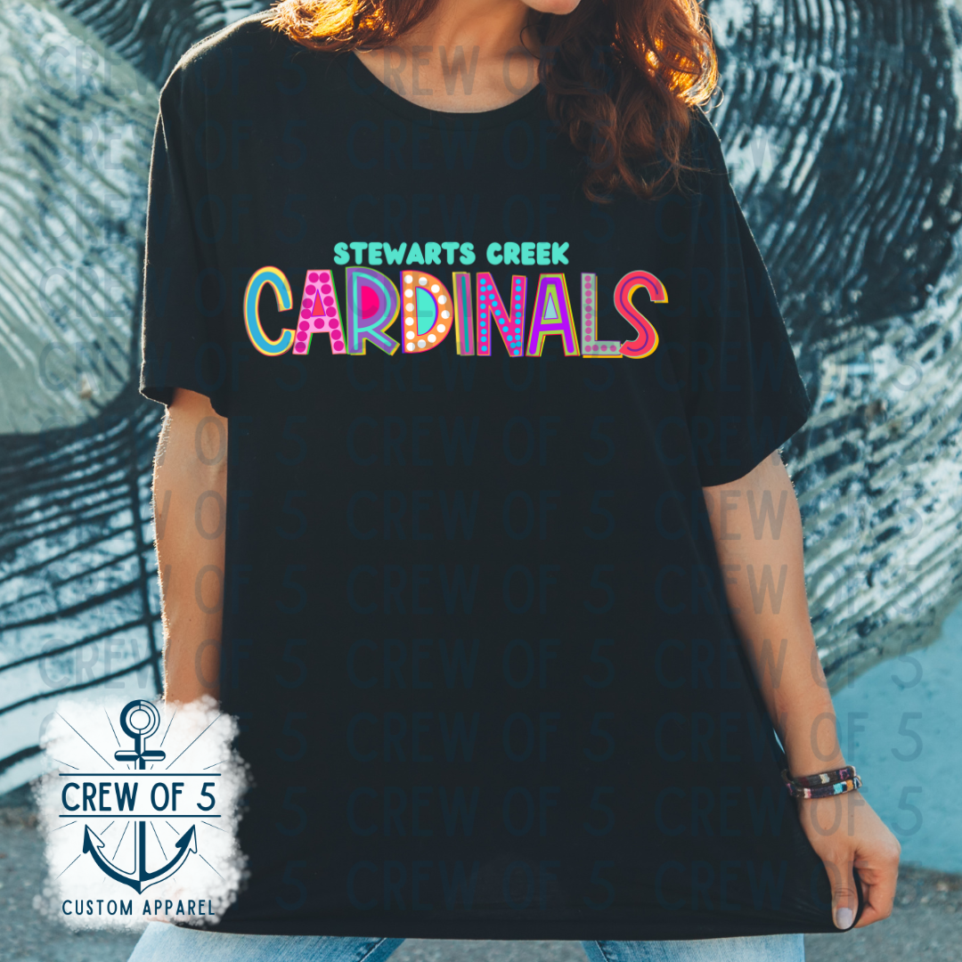 Stewarts Creek Cardinals (Bright Design, Multiple Options)