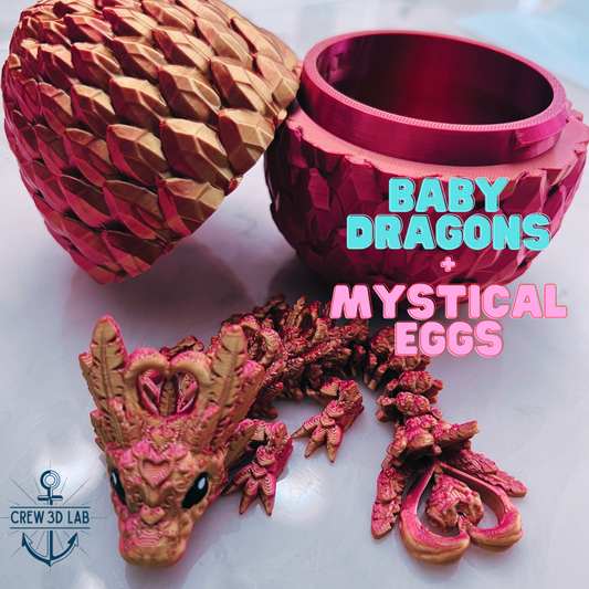 Mystical Baby Dragons & Enchanted Eggs - Custom 3D Creations