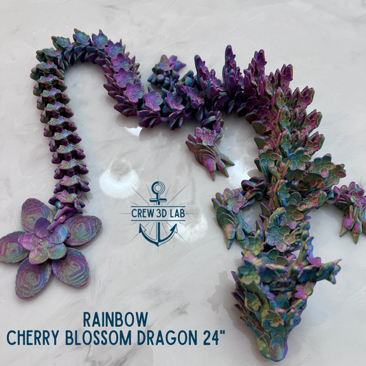 24" Cherry Blossom Dragon - Rainbow
