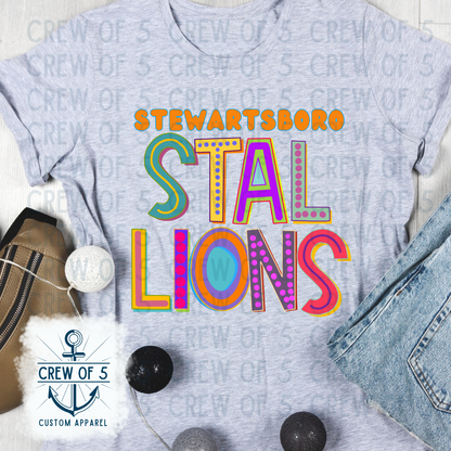 Stewartsboro Stallions (Bright Design, Multiple Options)