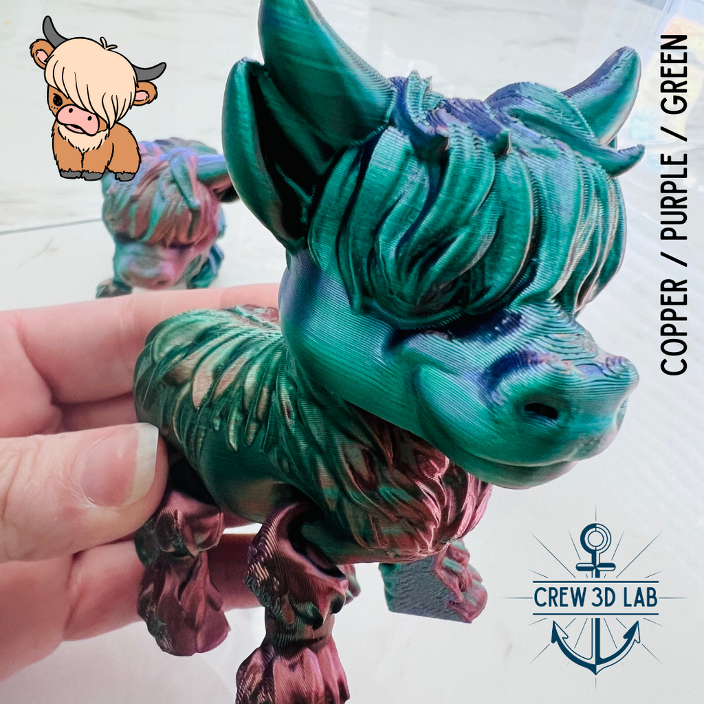 3D Highland Cow