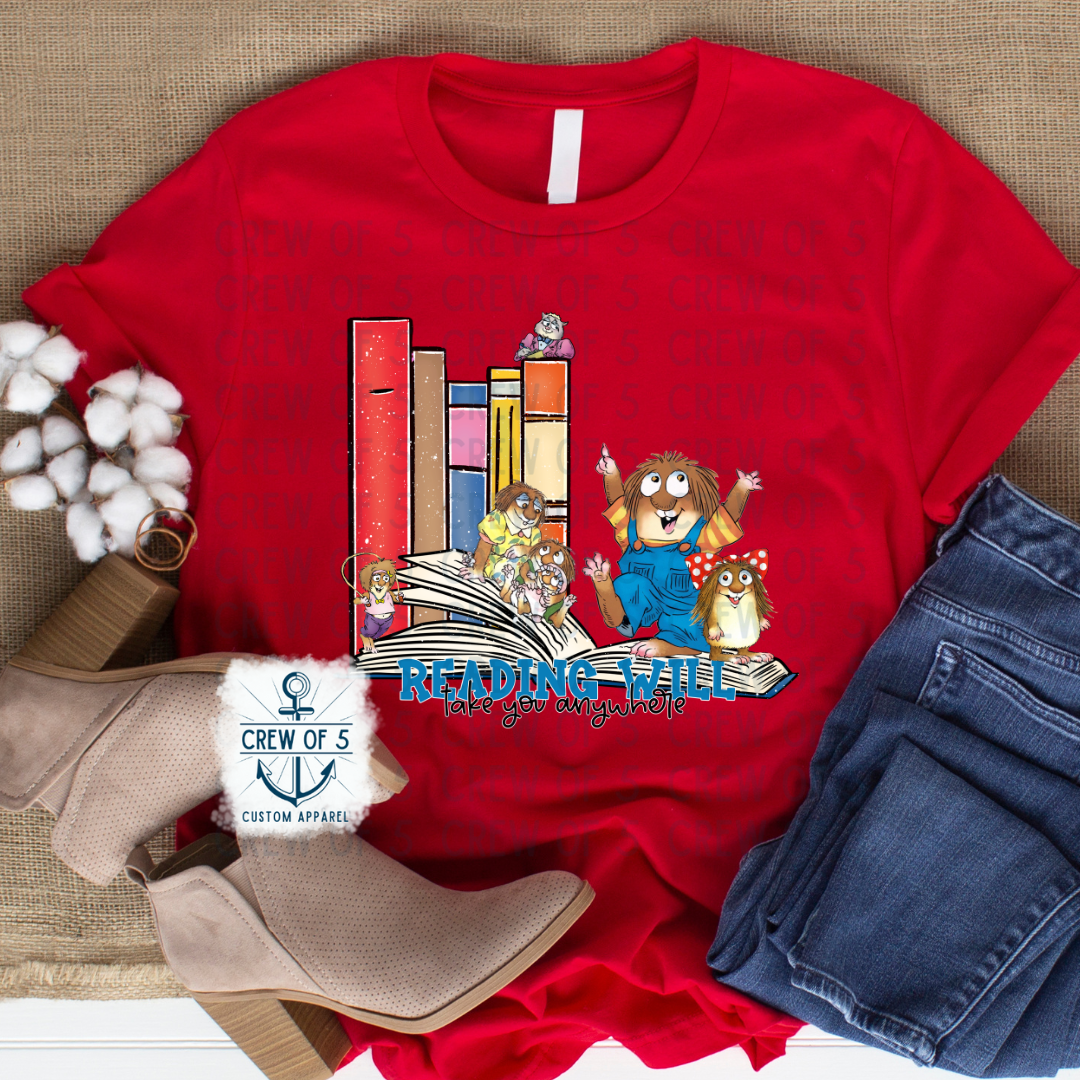 Reading Will Take You Anywhere Character Collection (6 Design Options)