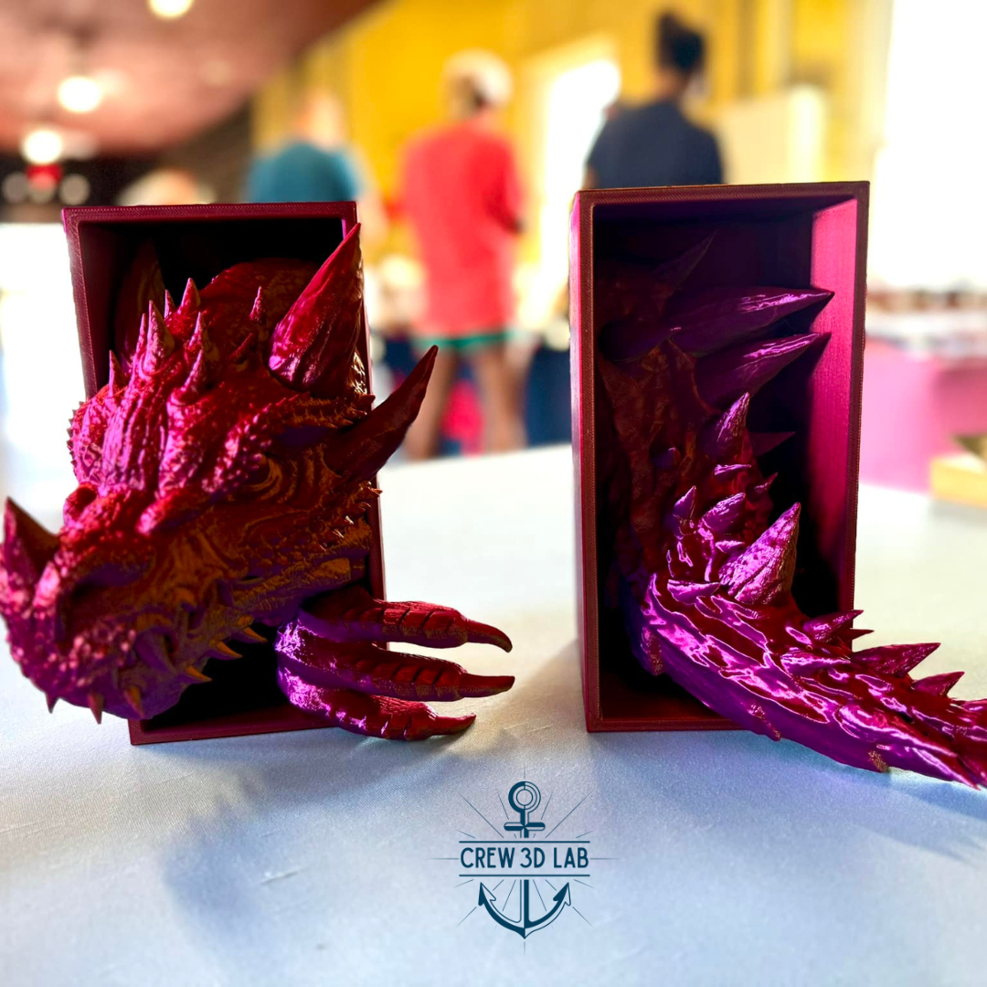 Dragon Head & Tail Bookend Set - Complete Your Enchanted Bookshelf