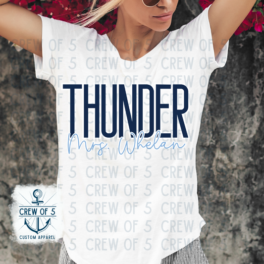 Thunder, Custom Name (2 Design Options)