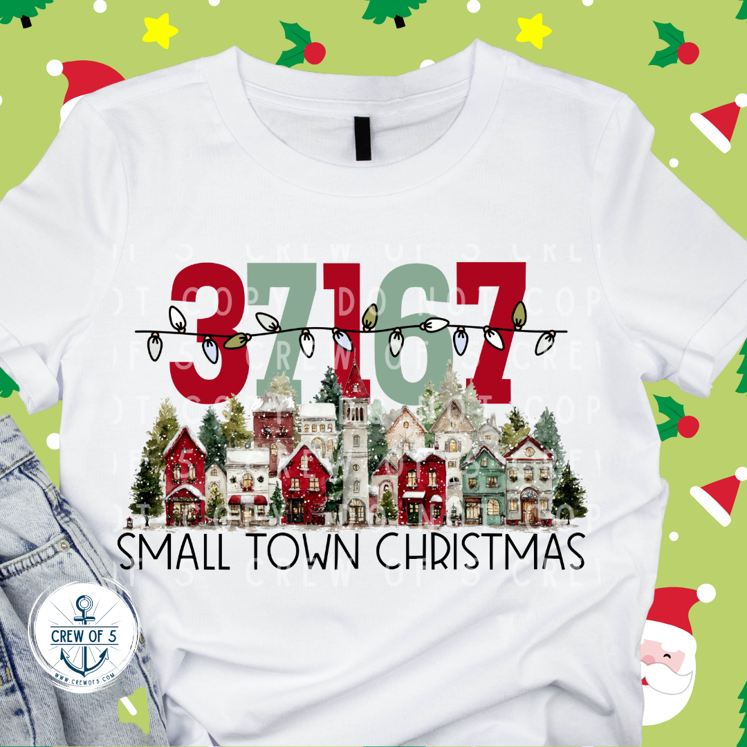 Small Town Christmas with Customizable Zip Code