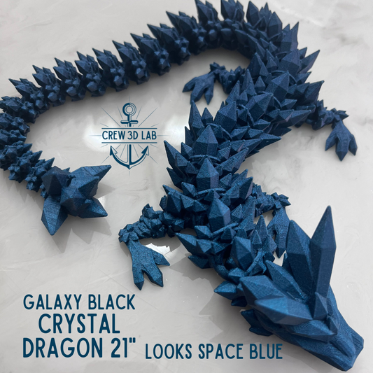 21" Crystal Dragon - Galaxy Black / Space Blue