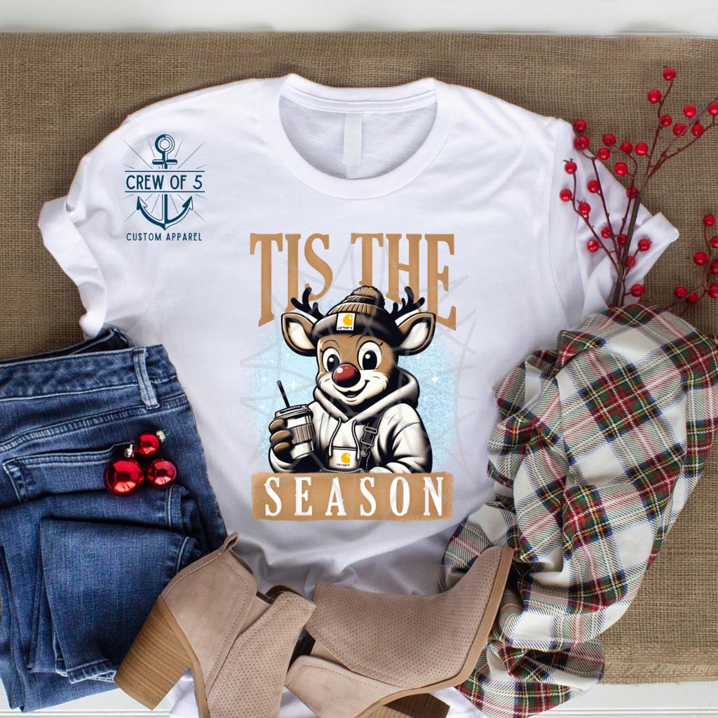 Tis the Season Reindeer (2 Background Options)