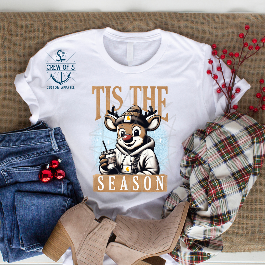 Tis the Season Reindeer (2 Background Options)