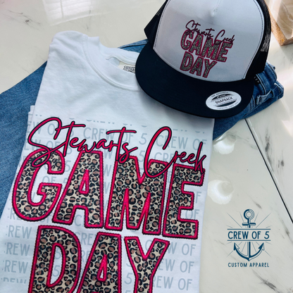 Stewarts Creek Game Day Custom Trucker Snapback Hat