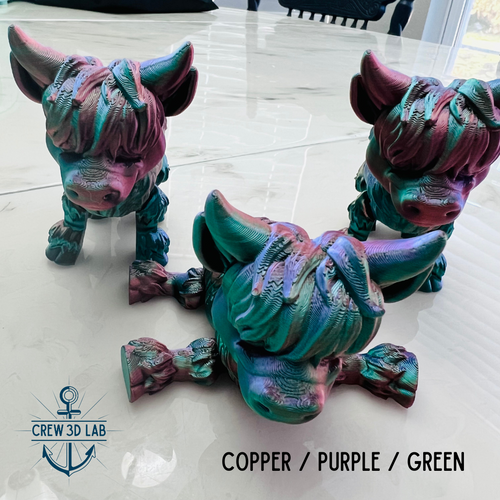 3D Highland Cow