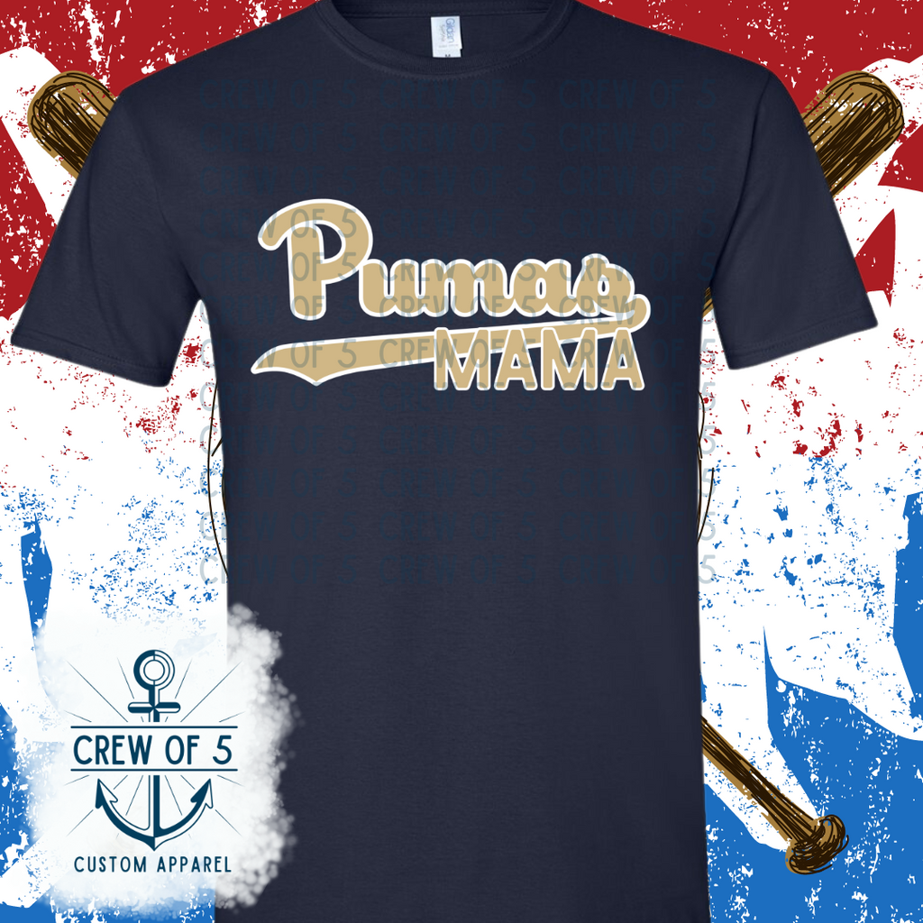 Pumas Mama (Light or Dark Letters)