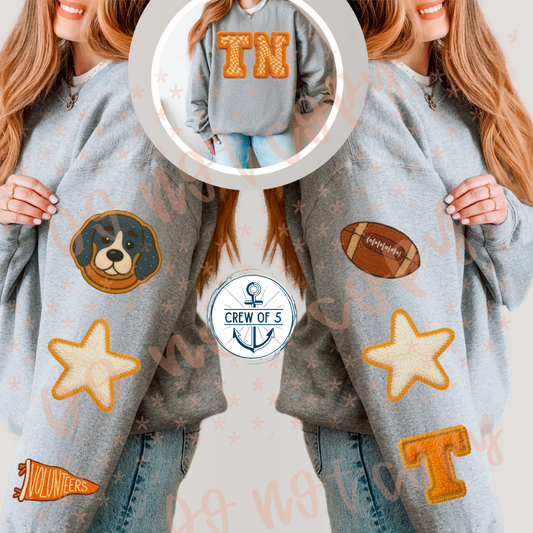 Faux Knit TN Football