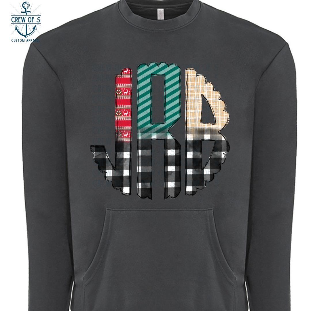 Christmas Monogram Plaid