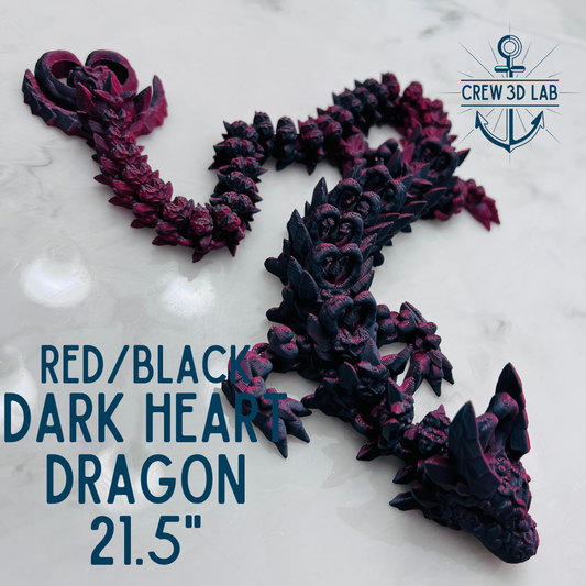 21.5" Dark Heart Dragon - Red/Black