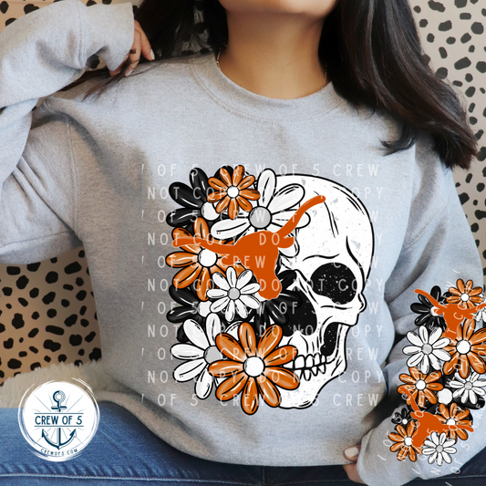 Texas Floral Skull