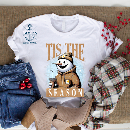 Tis the Season Snowman (2 Background Options)