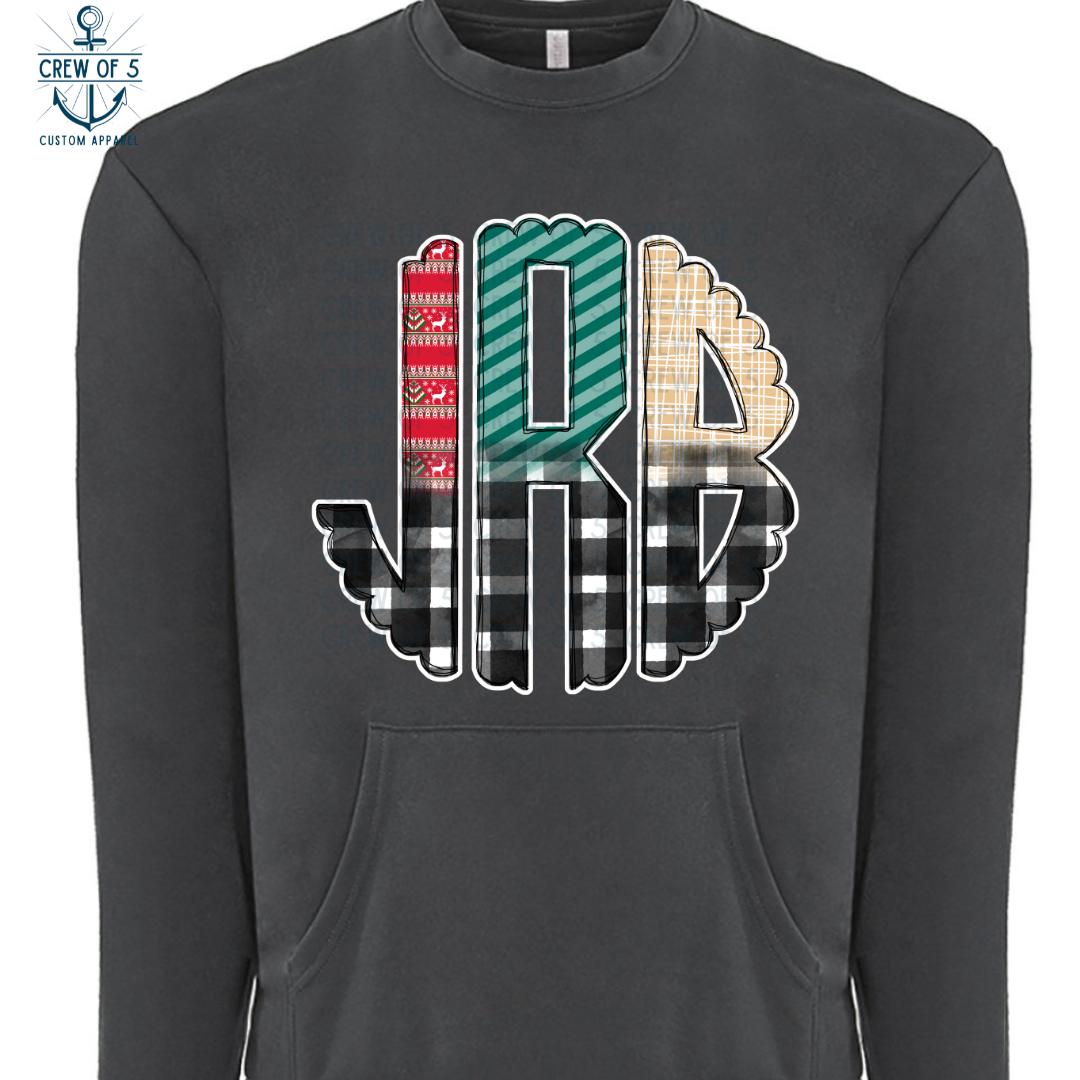 Christmas Monogram Plaid