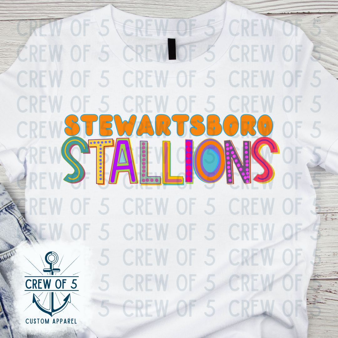Stewartsboro Stallions (Bright Design, Multiple Options)
