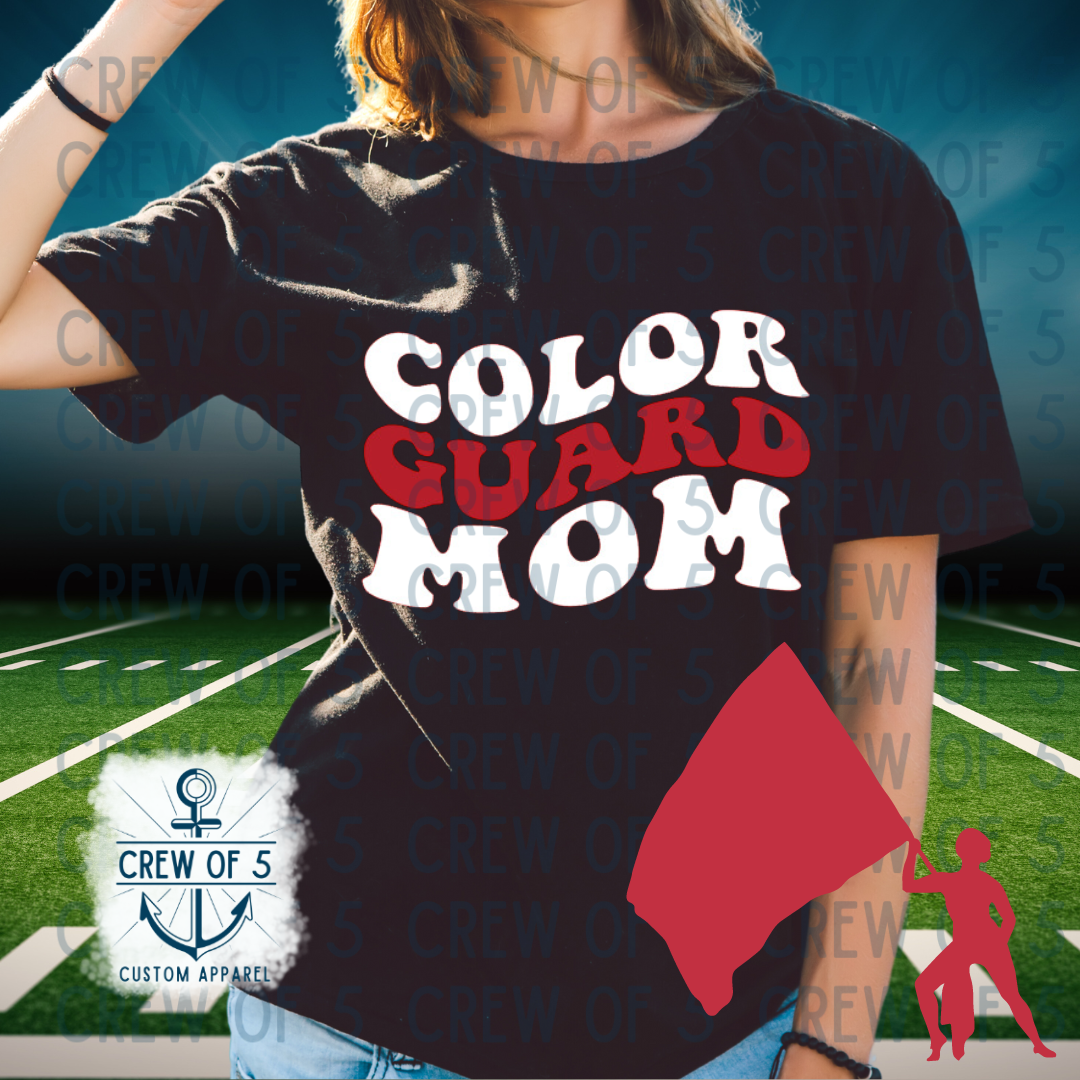 SCHS Color Guard Mom Custom Glitter Shirt