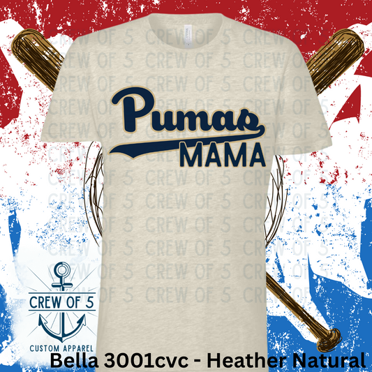 Pumas Mama (Light or Dark Letters)