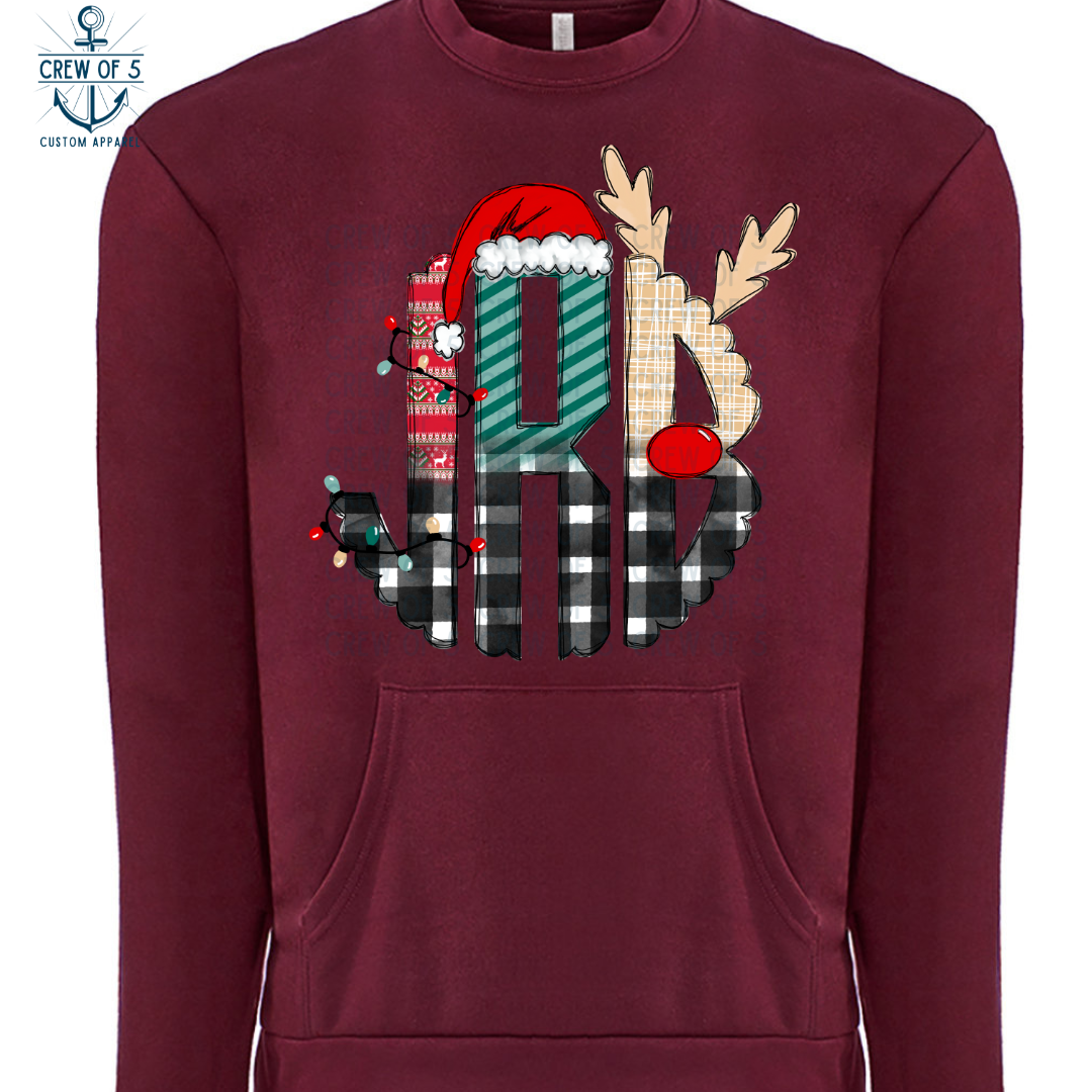 Christmas Monogram Plaid