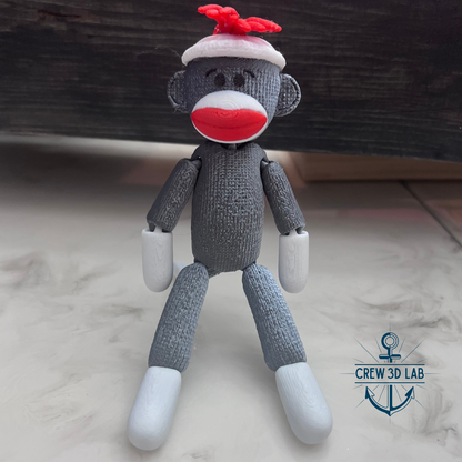 3D Printed Sock Monkey - A Whimsical Trip Down Memory Lane