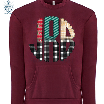 Christmas Monogram Plaid