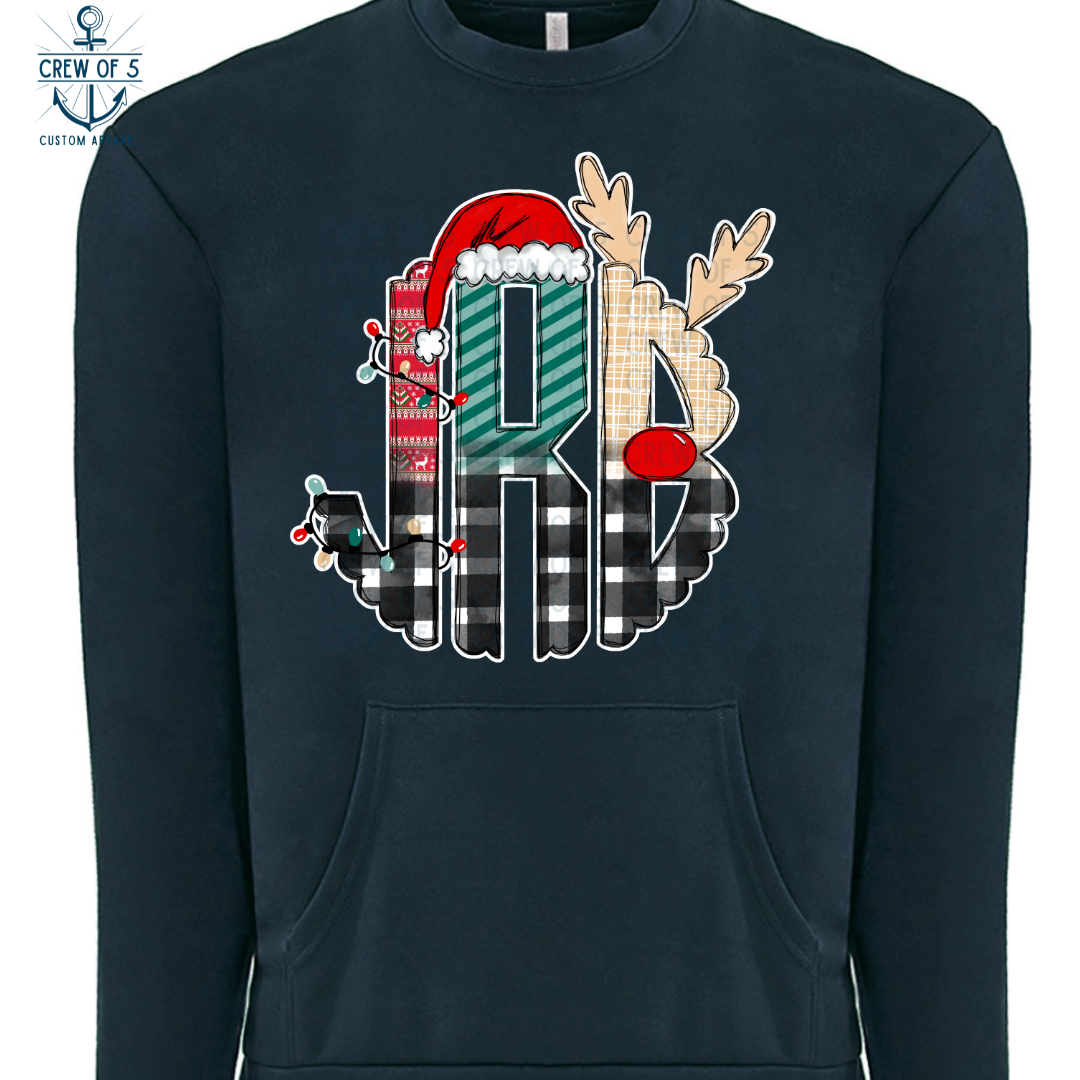 Christmas Monogram Plaid