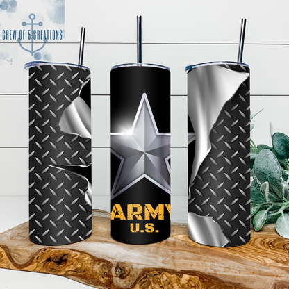 Army Split 20 oz Tumbler (2 Options)