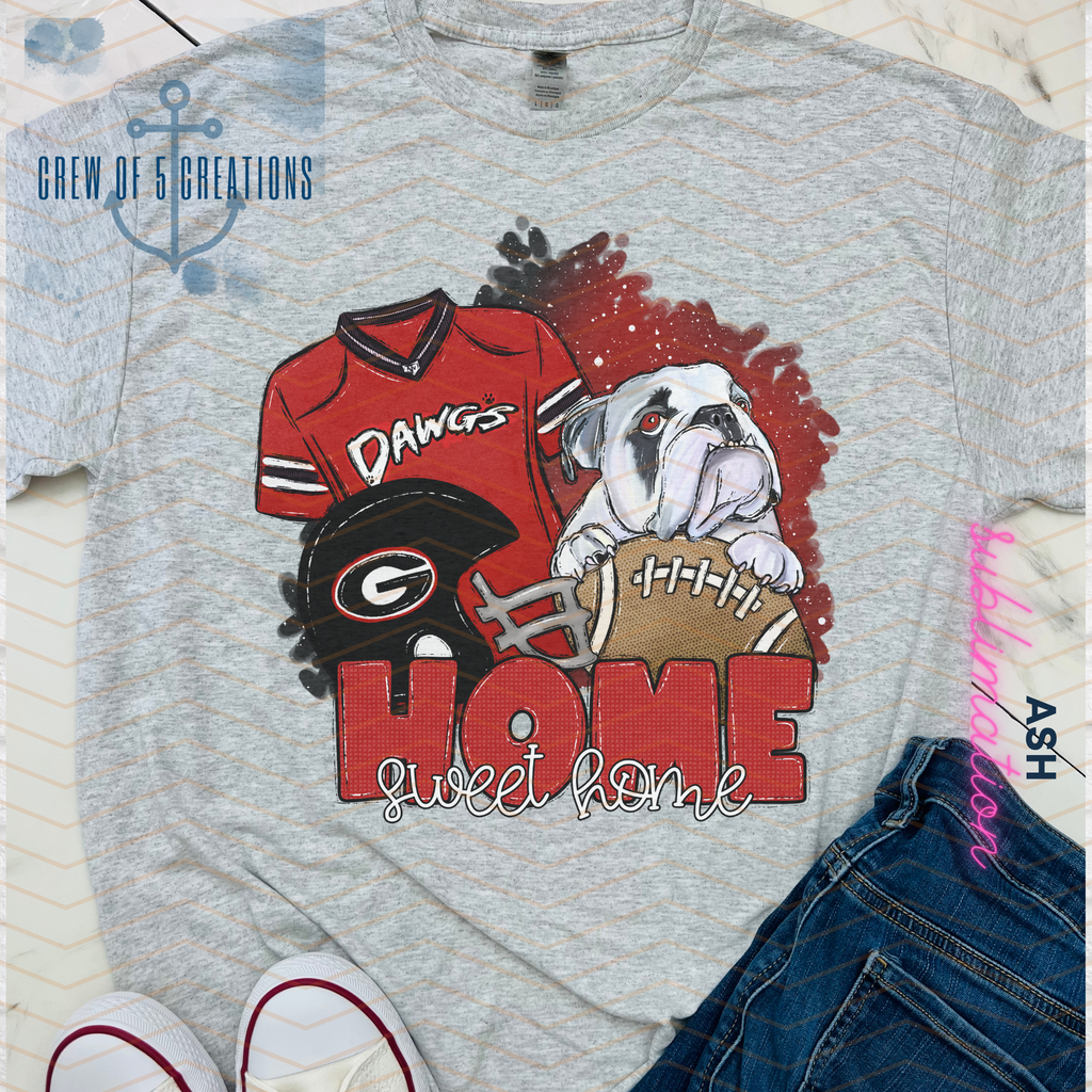 College Home Sweet Home Long Sleeve Tee (Multiple Schools Included)