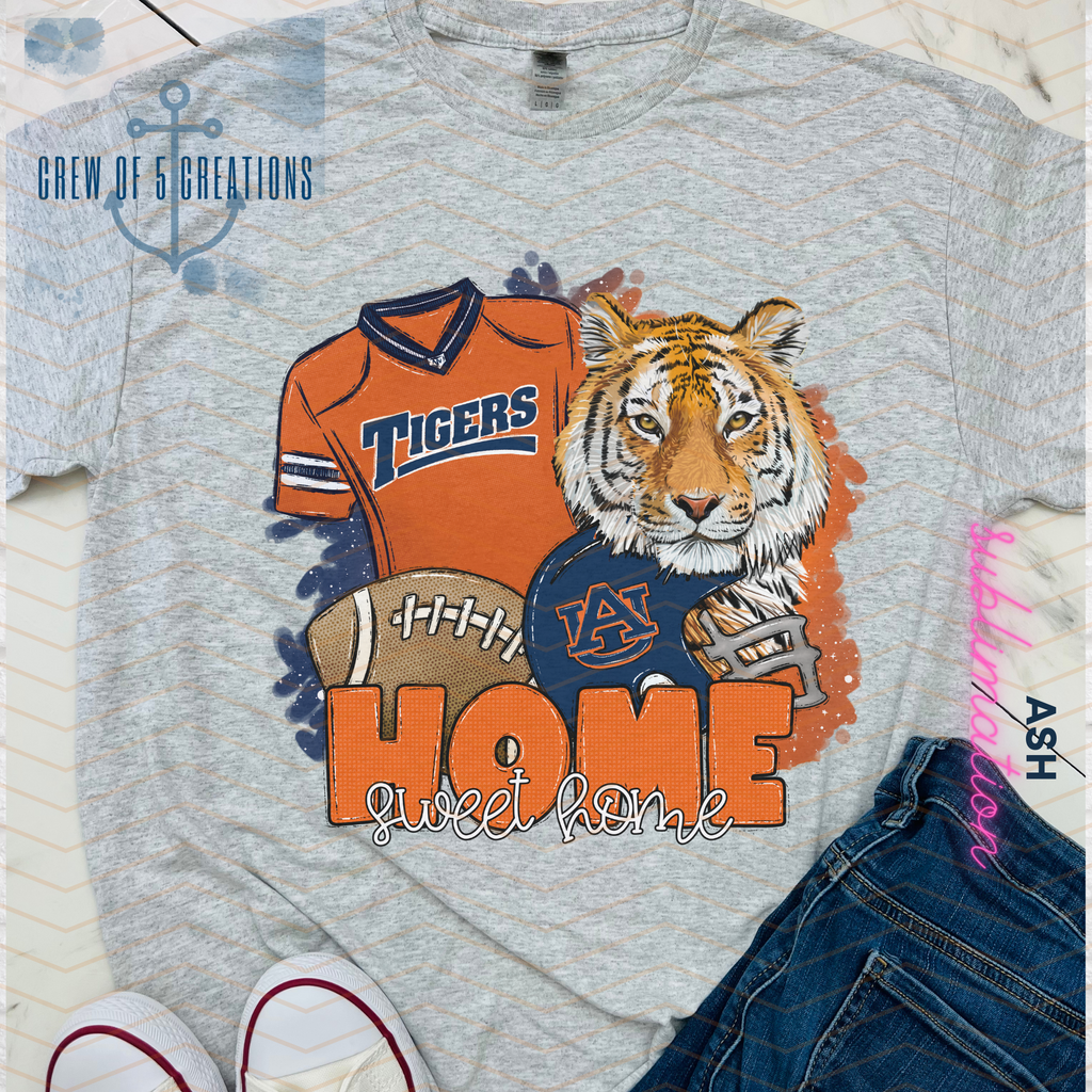College Home Sweet Home Long Sleeve Tee (Multiple Schools Included)