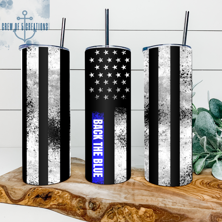 Back the Blue 20 oz Tumbler