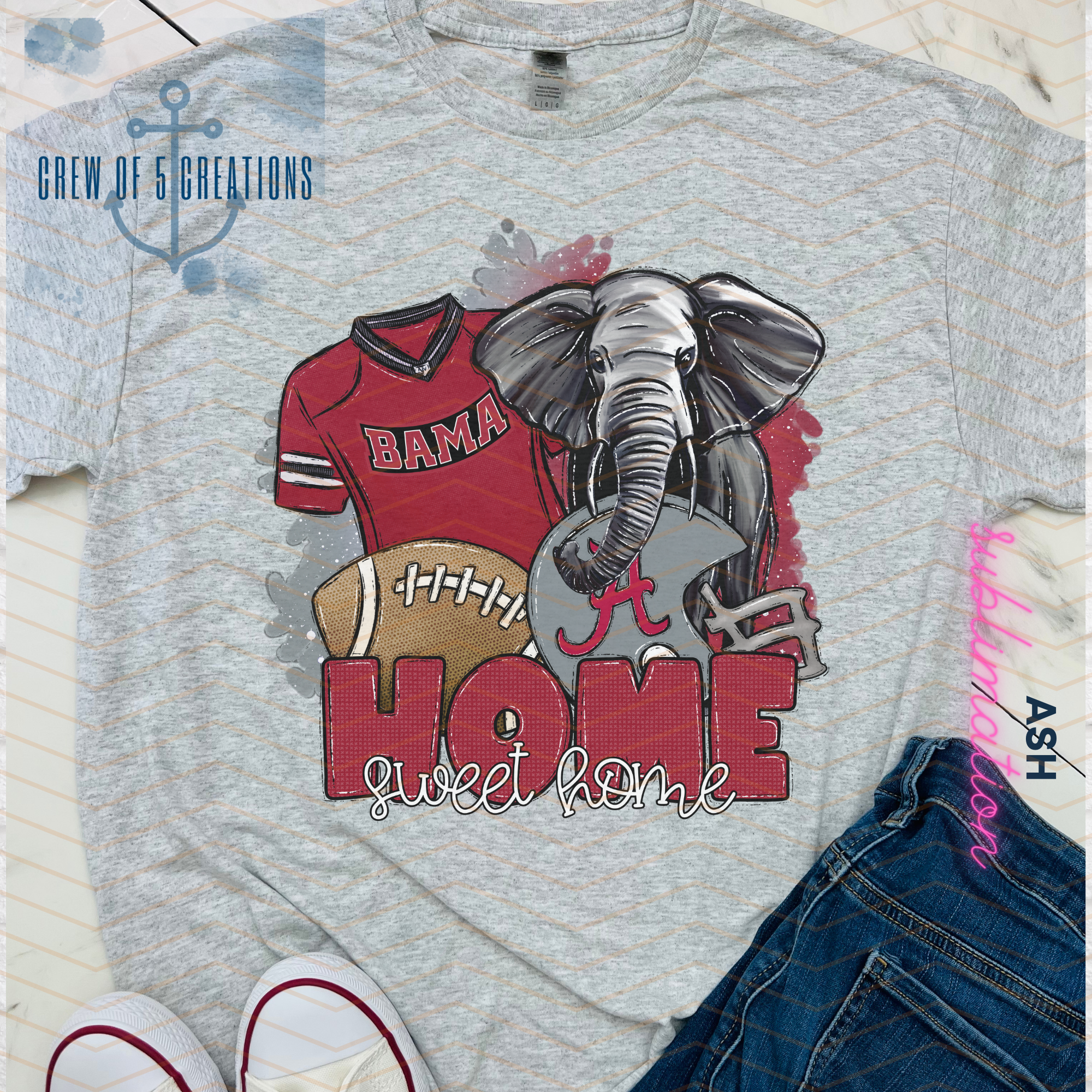 College Home Sweet Home Long Sleeve Tee (Multiple Schools Included)