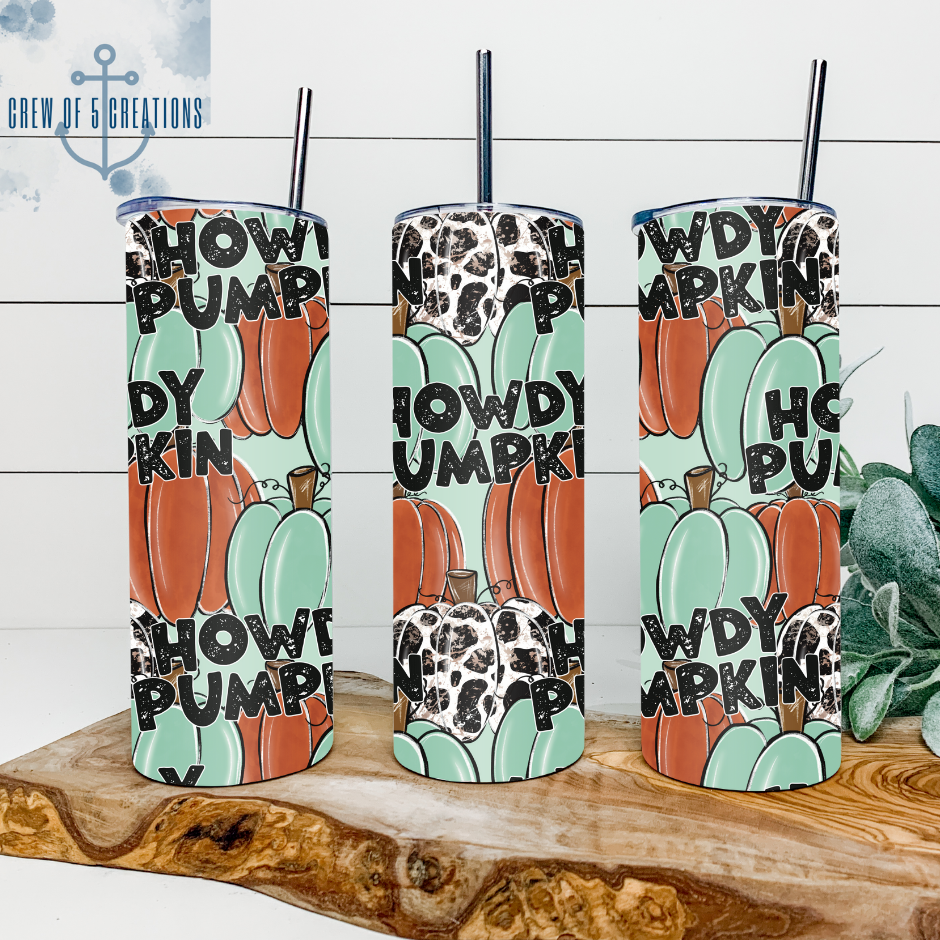 Howdy Pumpkin 20 oz Tumbler