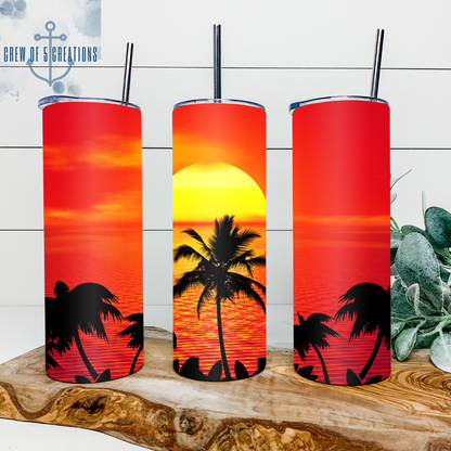 Sunset Beach 20 oz Tumbler