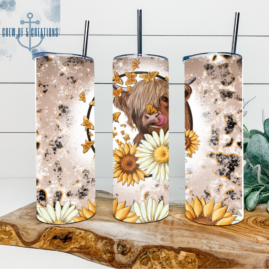 Highland Cow 20 oz Tumbler