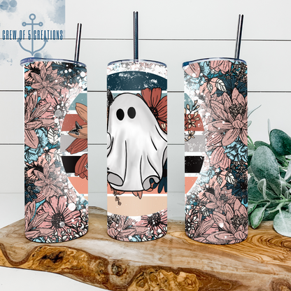 Floral Ghost 20 oz Tumbler