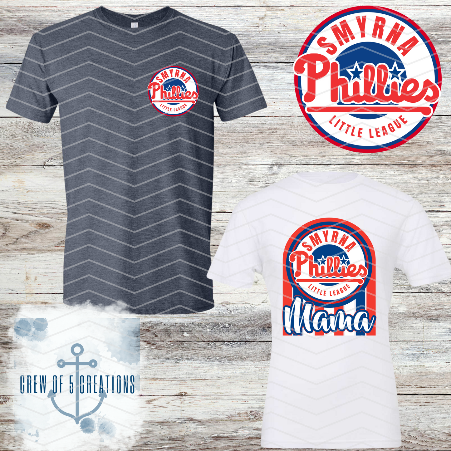 Smyrna Phillies (6 Design Options)