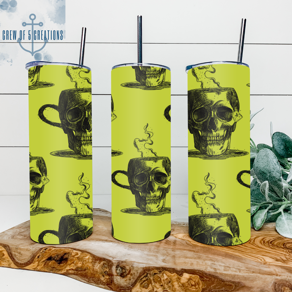 Steamy Cup of Skull 20 oz Tumbler