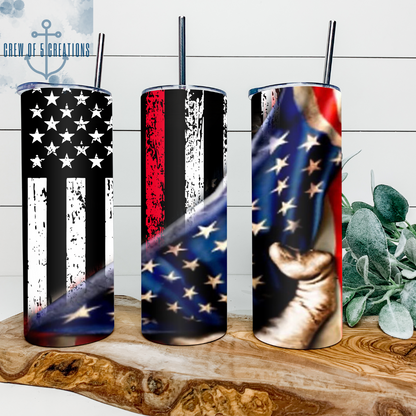 Copy of Thin Red Line/Flag 20 oz Tumbler