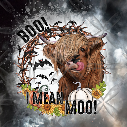 Boo I Mean Moo (4) 20 oz Tumbler