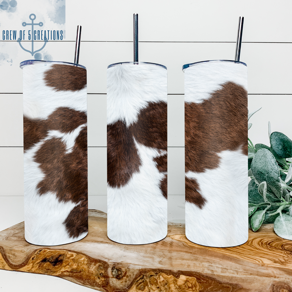 Cow Print 20 oz Tumbler